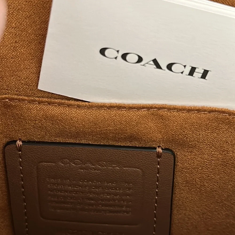 COACH Georgie Saddle Bag In Colorblock - Picture 6 of 6
